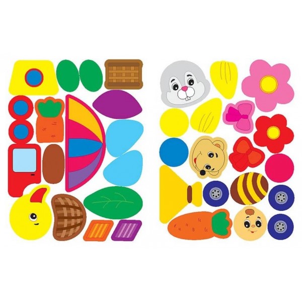 Наліпки-аплікації для малят. Їжачок